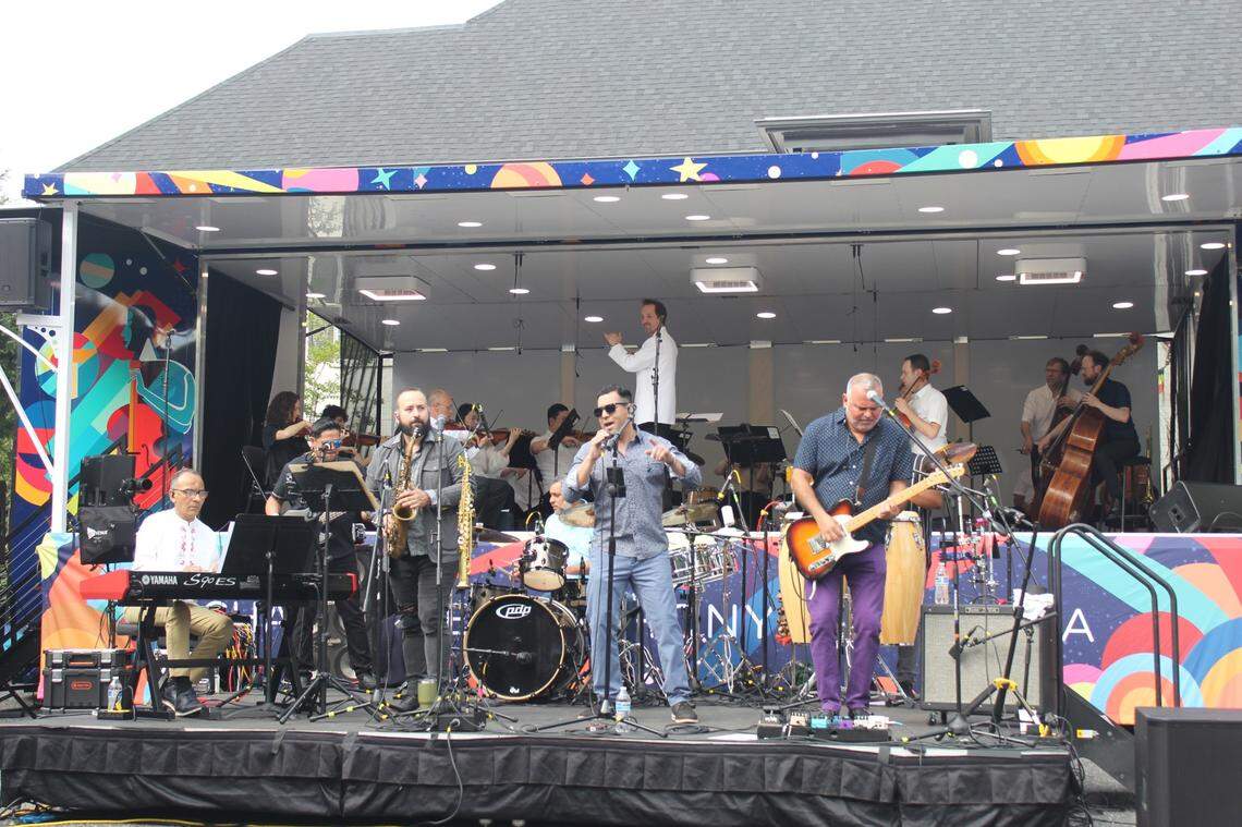 UltimaNota with the Charlotte Symphony at its inaugural Traveling Roadshow performance in late April 2024.