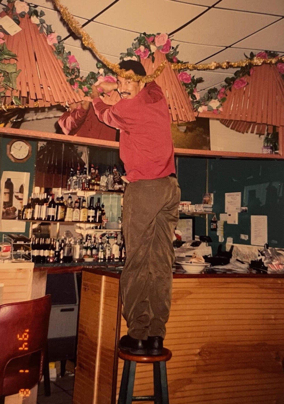 Tecle Gebremussie in the restaurant he ran, Red Sea Eritrean & Ethiopian Cuisine.