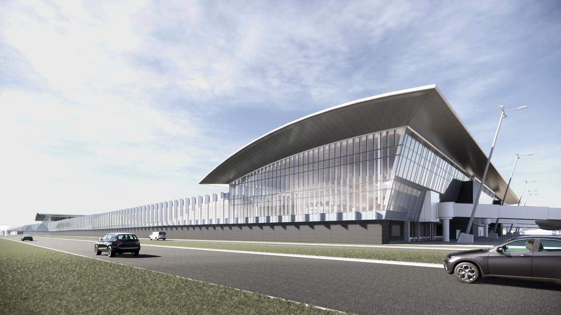 Rendering of the $231-million Concourse A expansion project.