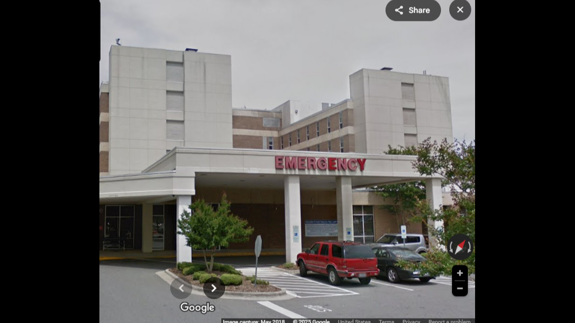 The assault happened July 20 at UNC Health Blue Ridge in Morganton, and investigators have not released details of a motive.