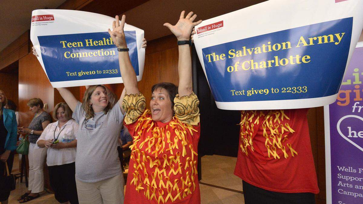 Funders have searched for new ways to support non-profits, including this "flash philanthropy" event in 2014.