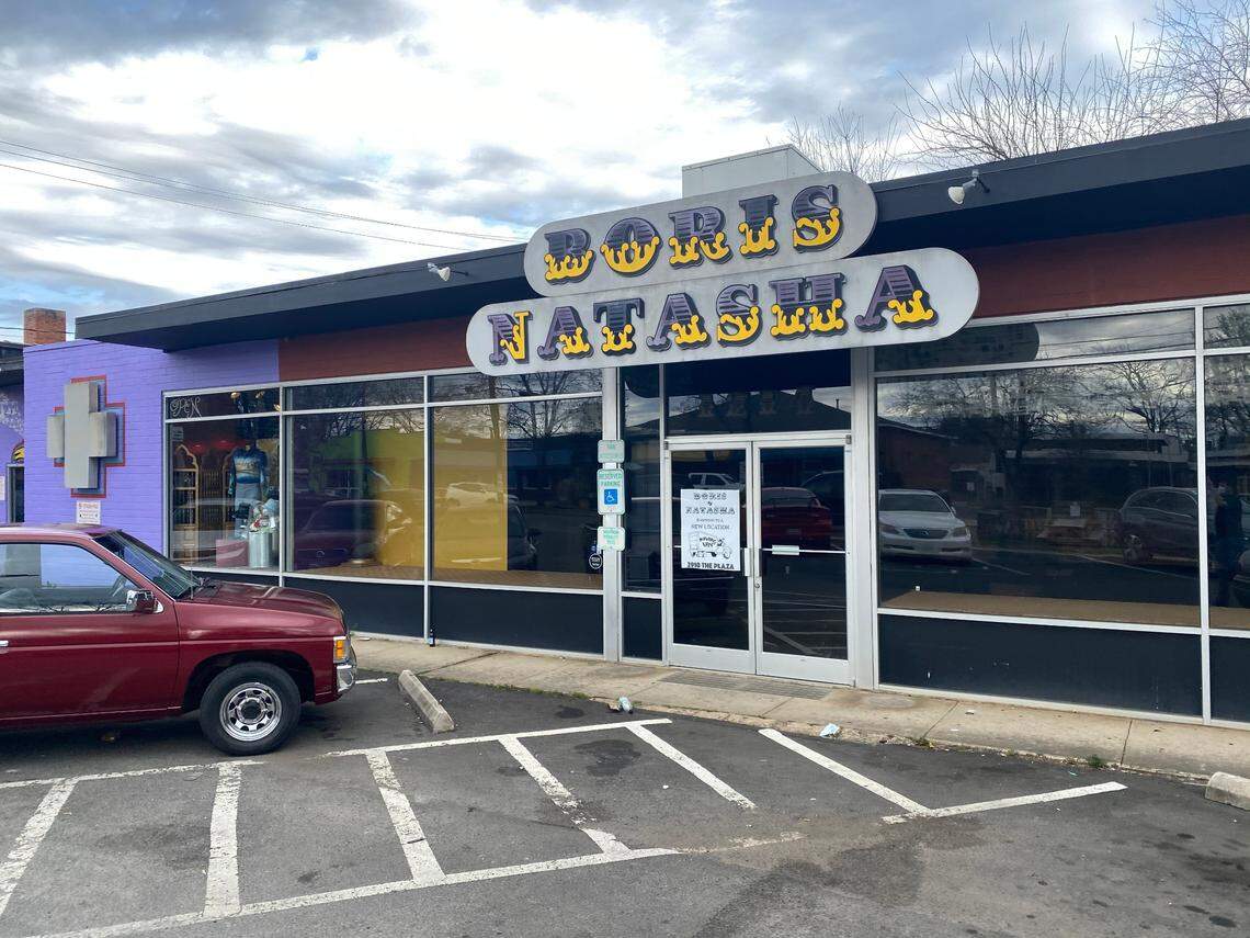The former Boris + Natasha location, shown here in 2021, is now Burial Beer Co.’s Charlotte location.