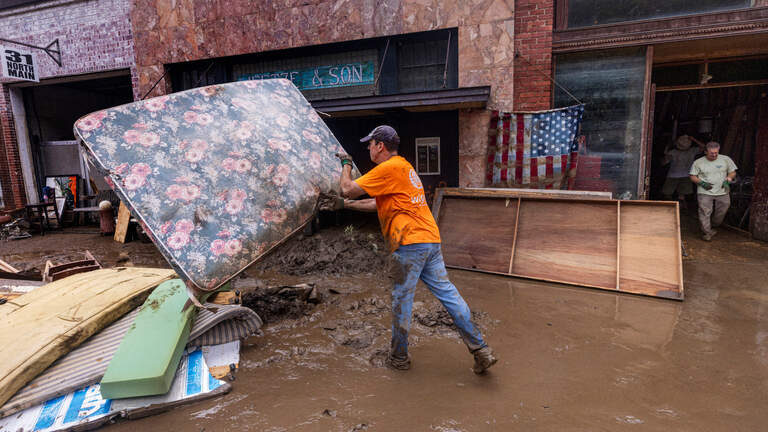 Marshall NC downtown damaged by Helene, residents talk recovery ...