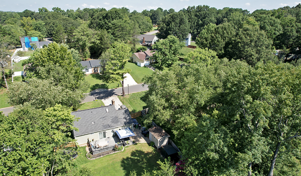 The Olde Whitehall neighborhood in southwest Charlotte was established in the 1980s, during which time a portion of it was built over the area where Eastern Air Lines Flight 212 came to rest after crashing in 1974.