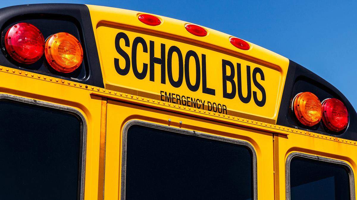 Four students were taken to hospitals after a school bus crashed in North Carolina, officials said.