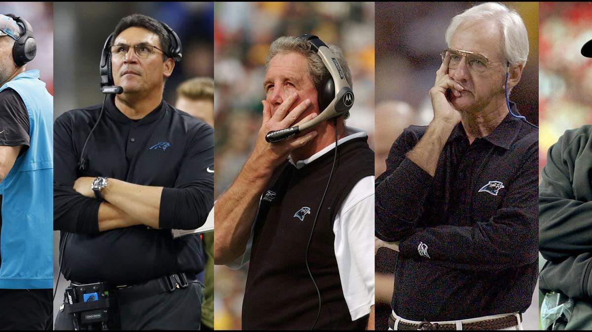 Matt Rhule is out. What’s the record of past Carolina Panthers coaches?