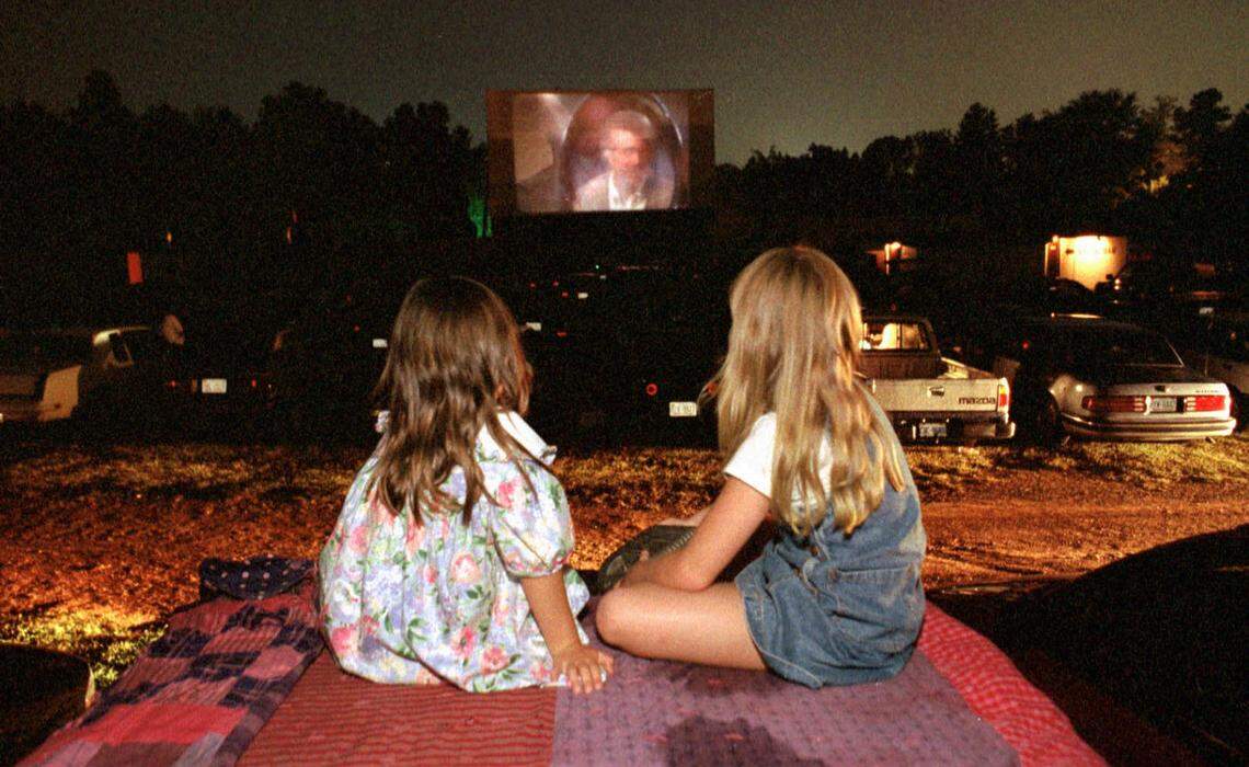 The historic Belmont Drive-In movie theater will reopen soon, now that the business has passed the county health inspection, said owner Melinda Lawing. Seen here is a 1995 file photo of the theater.