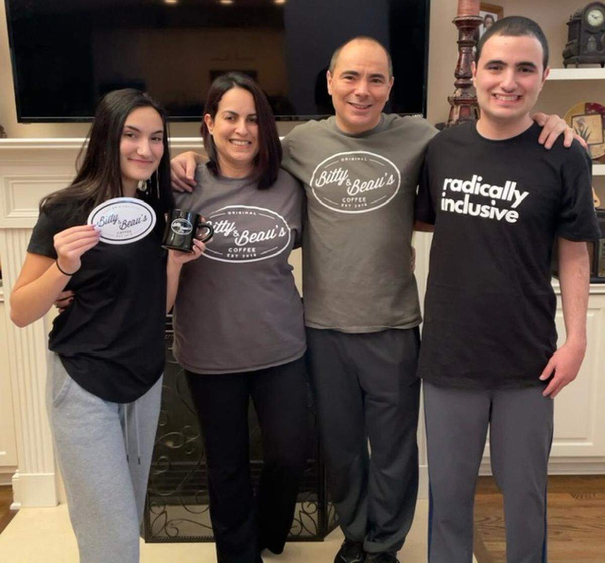 “This is really a family effort for us,” Vic Cennamo said of opening Charlotte’s first Bitty and Beau’s franchise. Pictured here with his daughter, Julia, wife, Amie, and son, Ryan.