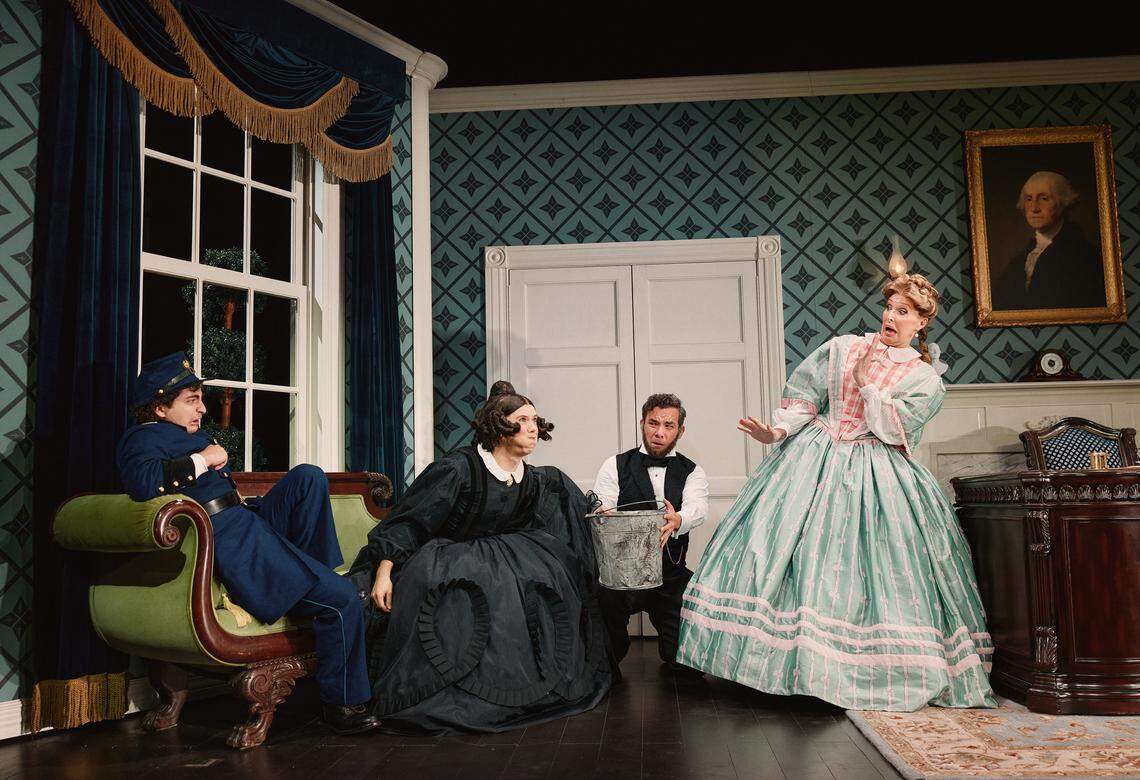 The Broadway cast of “Oh, Mary!” As Blumenthal Arts CEO Tom Gabbard said of the dark comedy, “It’s just one thing after another that you never would expect, and I think that’s part of the joy the show.”