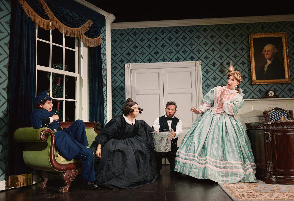 The Broadway cast of “Oh, Mary!” As Blumenthal Arts CEO Tom Gabbard said of the dark comedy, “It’s just one thing after another that you never would expect, and I think that’s part of the joy the show.”