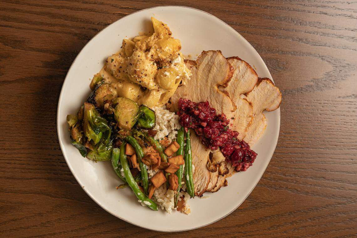 This Thanksgiving, YAFO Kitchen is serving up Shawarma Spiced Rotisserie Turkey Breast, Shai’s Famous Brussel Sprouts, Holiday Greek Yogurt Mac & Cheese, Lebanese Green Bean and Rice Casserole, Holiday Cranberry-Walnut Relish and more.