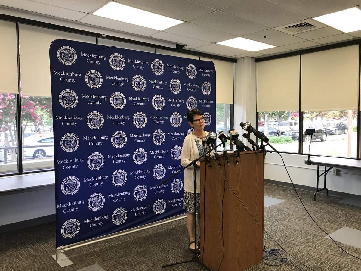 Mecklenburg County Health Director Gibbie Harris in 2018. Harris gave an update at news conference on dozens of people sickened after attending a potluck birthday party in east Charlotte.