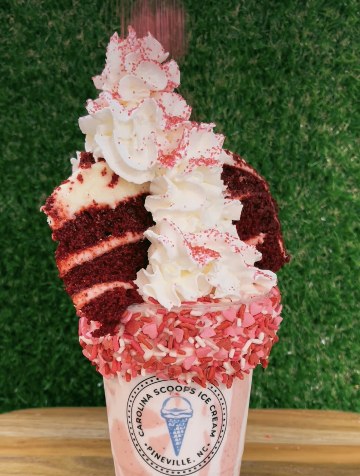Queen Shake – Red Velvet Cake from Carolina Scoops, available in February 2023.