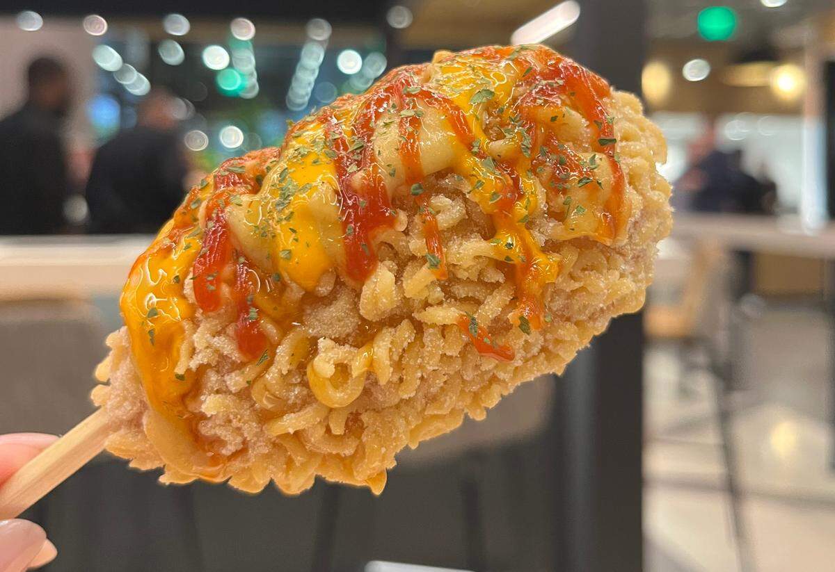 K-dogs, or Korean hot dogs, can be found in several places around Charlotte, including the Monarch Market and Alley 51 food halls.