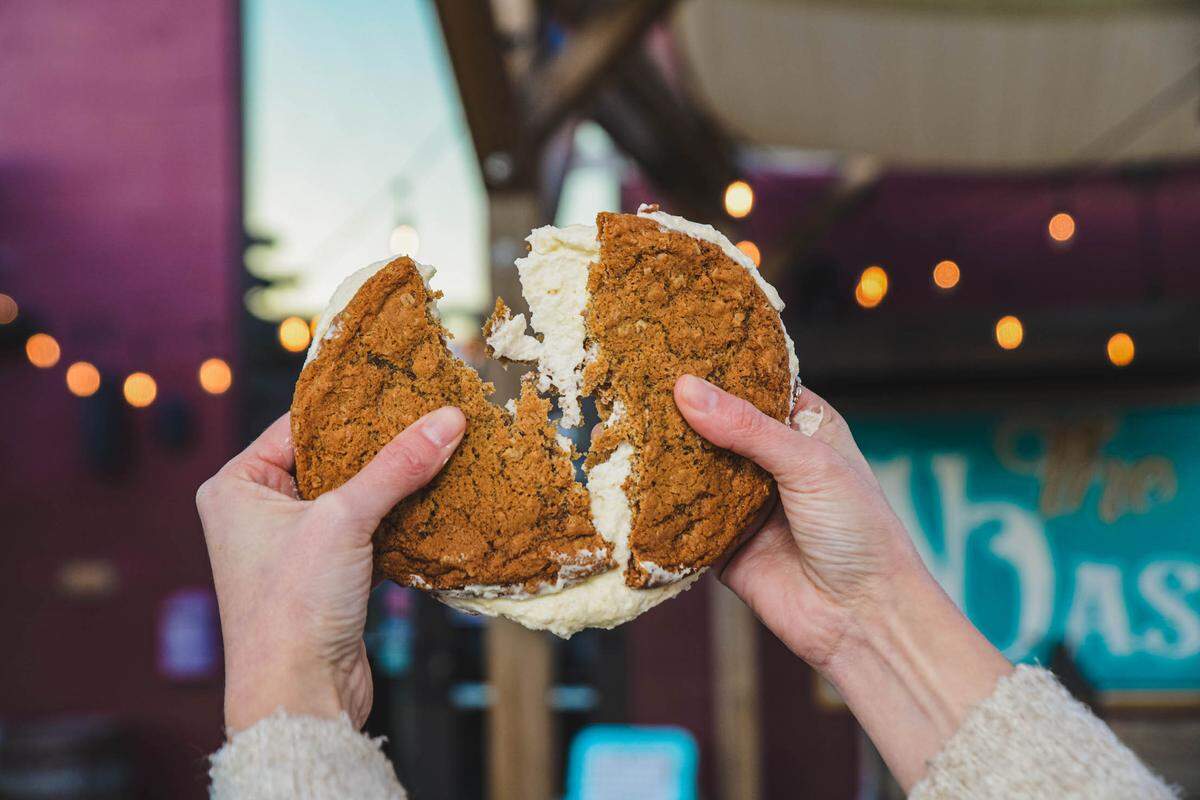 Union Barbecue’s Big Deborah oatmeal cream pie.