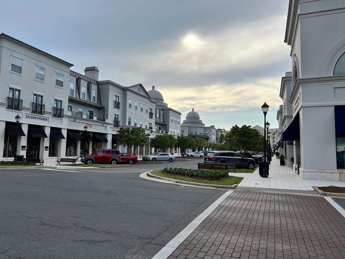 Luxe shops and restaurants can be found at Phillips Place in Charlotte.
