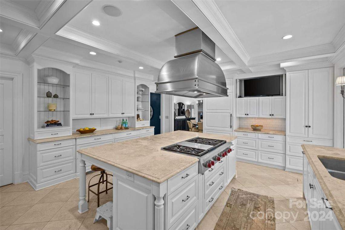 The central first-floor area of the home, with its kitchen, informal dining room and what the family calls the Blue Room, is where everyone comes together, dad Bryan Springer said.