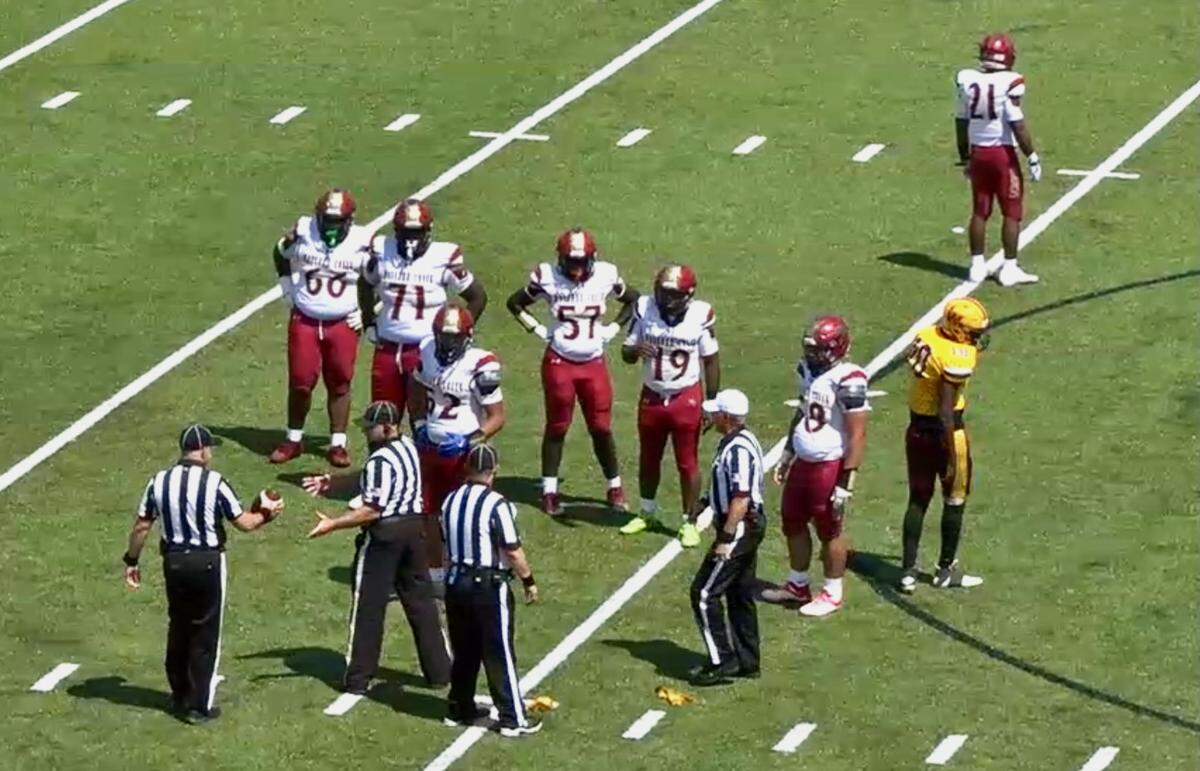 Mallard Creek (white tops) beat Virginia power Warwick on the road Saturday