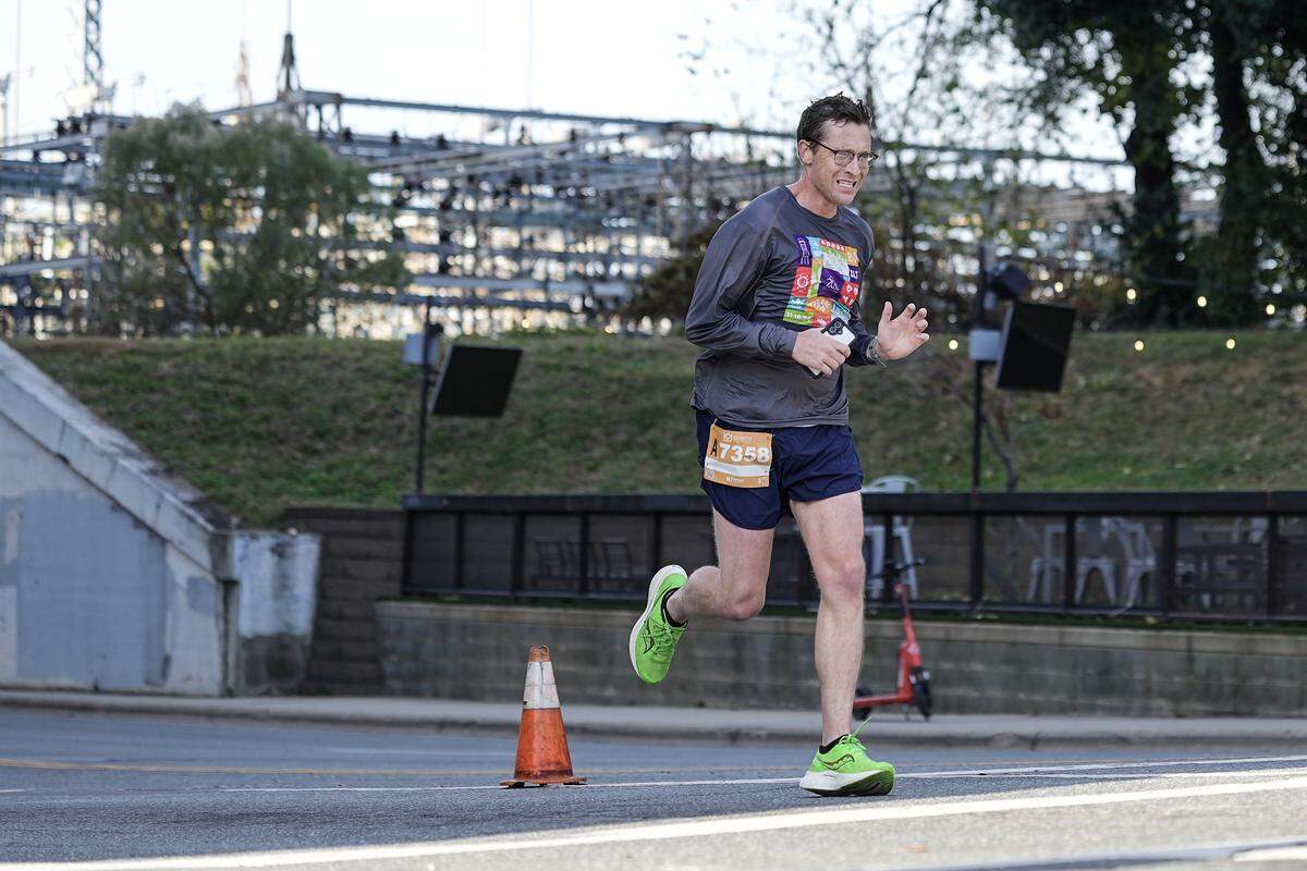 Participants compete in the Novant Health Charlotte Marathon Saturday, Nov. 15, 2025, in Charlotte, N.C.