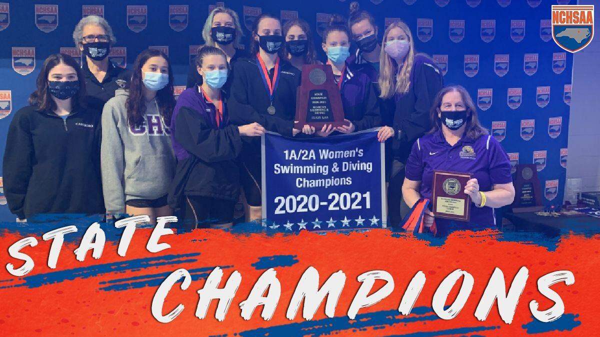 Carrboro’s girls won the NC 1A/2A state swim title Friday