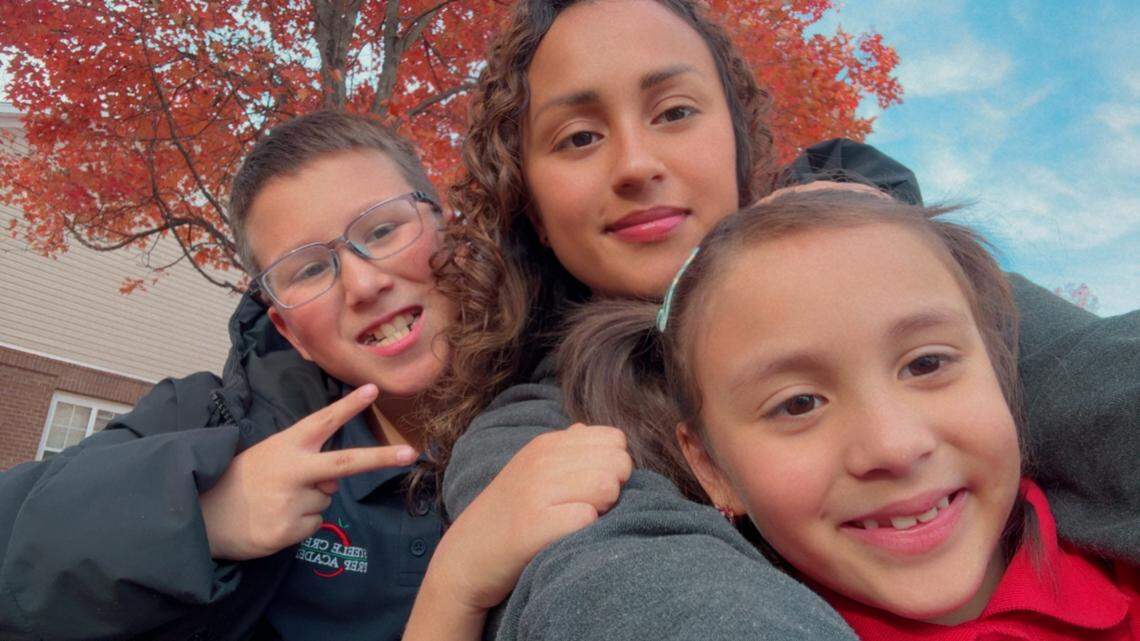Ana Castro with son Anthony, age 11, and 7-year-old daughter Annie in Charlotte. They are grateful for any gifts they receive over the holidays from the Salvation’s Army Angel Tree program. Charlotte Observer readers support that project through donating to the Empty Stocking Fund.