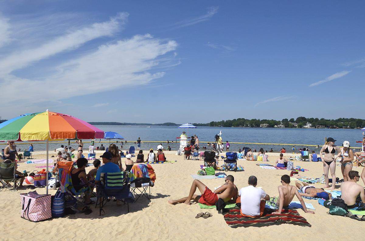Mecklenburg County’s first swimming beach at a county-run park since the 1970s opened Saturday, May 28, 2016 at Ramsey Creek Park on Lake Norman.