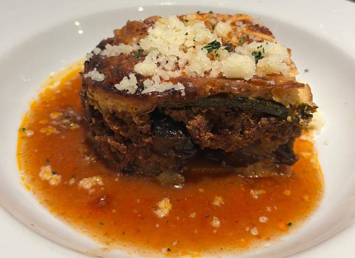 Yassou Greek’s mousaka.