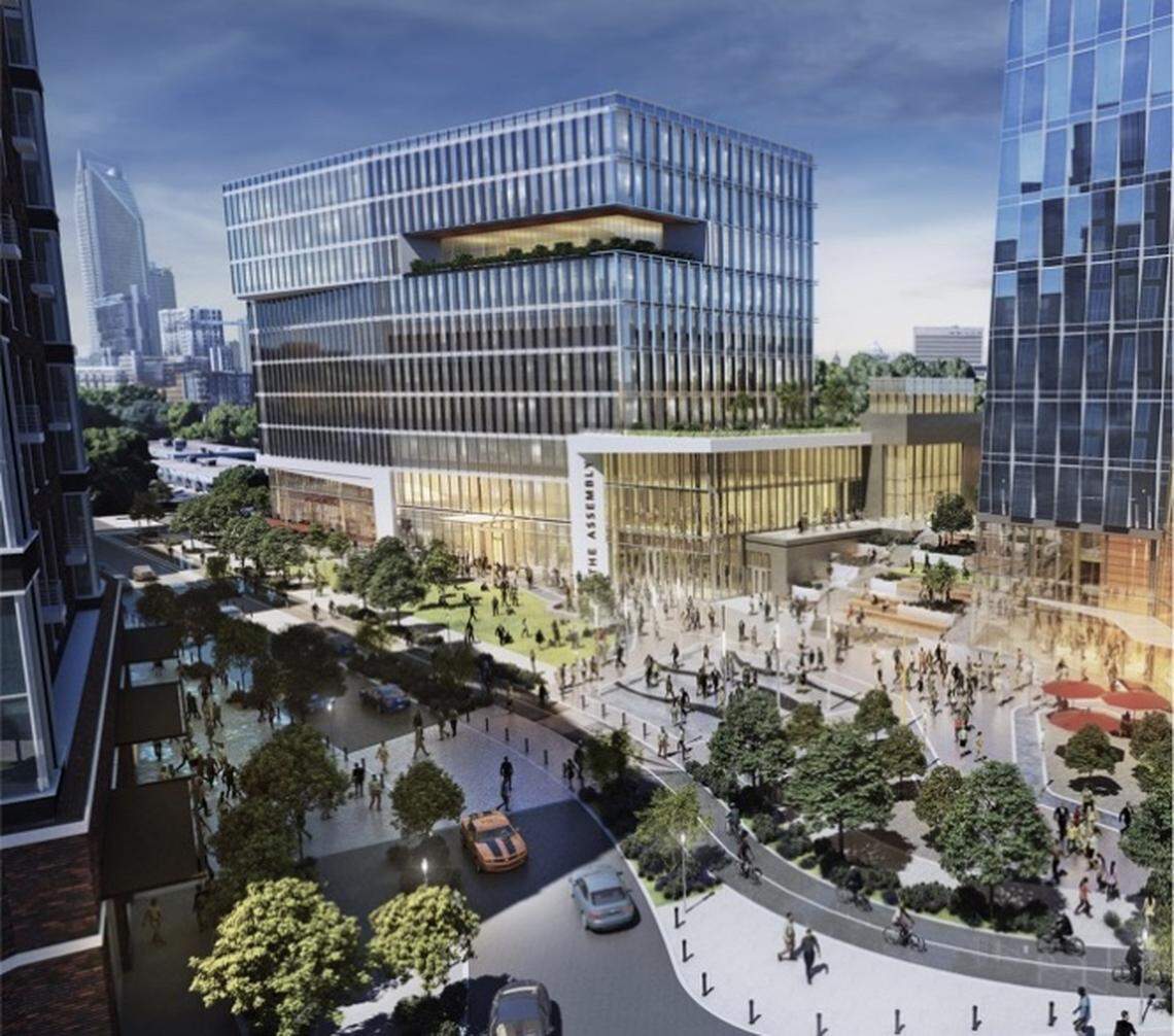 Atrium Health released renderings of its planned medical school and Innovation District.