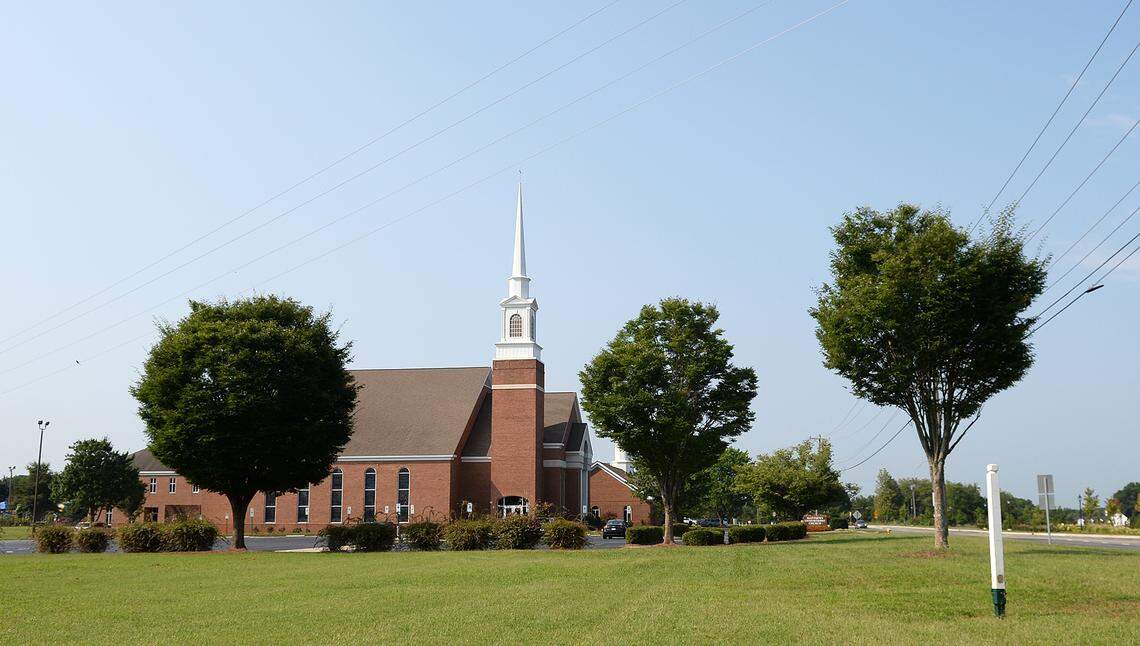 Matthews United Methodist Church today -- 24 years after Lane Hurley left as pastor.