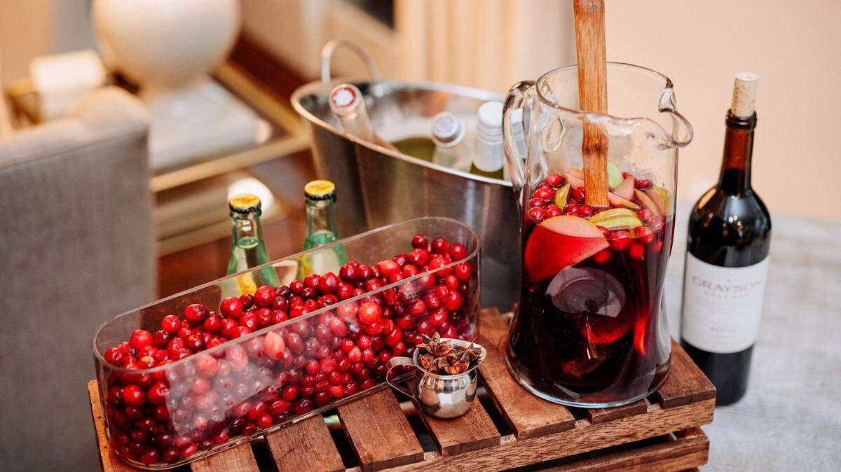 Savannah Witt’s Woodland Winter Sangria is available at Roots Cafe, located in South End.