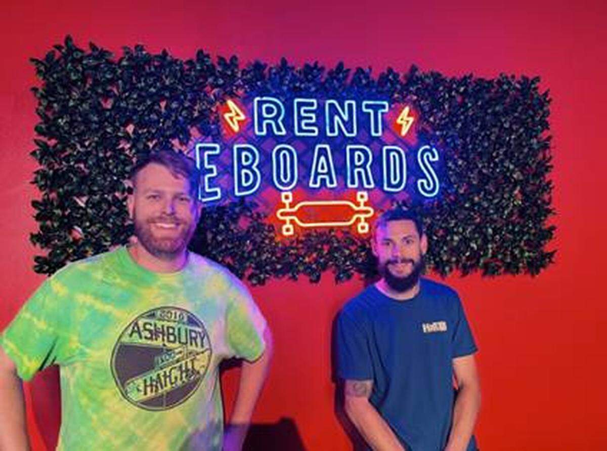 Rent EBoards, operated by Nick Wolff and Andy Powell, is moving into Camp North End in August.