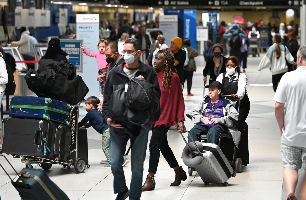 CLT’s primary air carrier, American Airlines, no longer requires travelers to wear face masks.