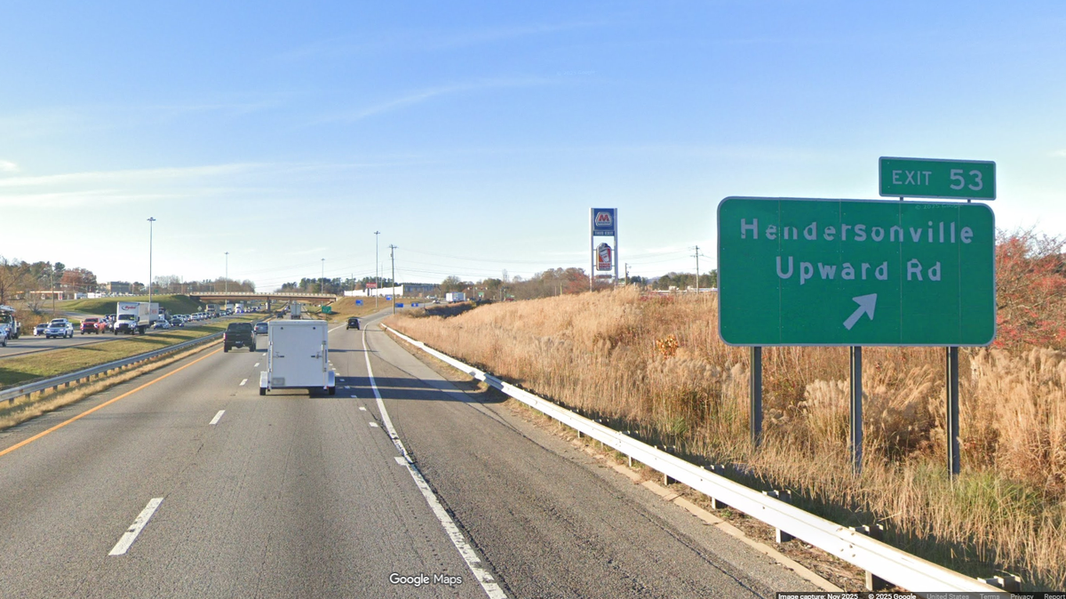 The chase ended when a Henderson County sheriff’s deputy slammed into the stolen vehicle on Interstate 26 near Exit 53, officials said.