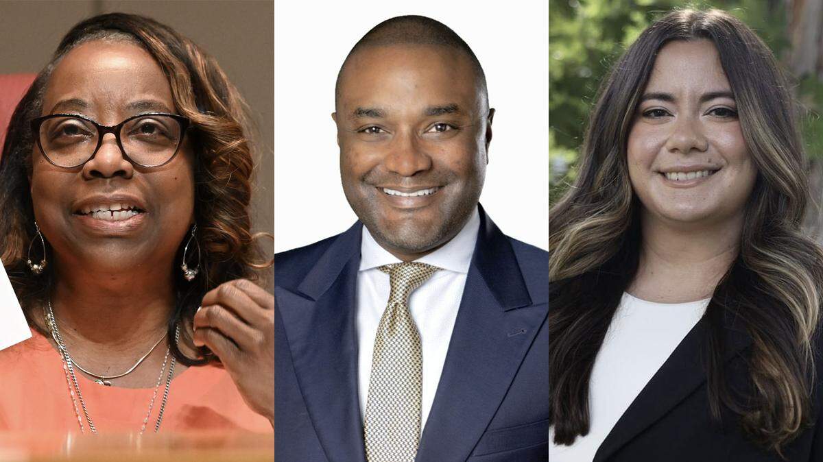 Lenora Shipp, left, Monty Witherspoon, center, and Liz Monterrey, right.