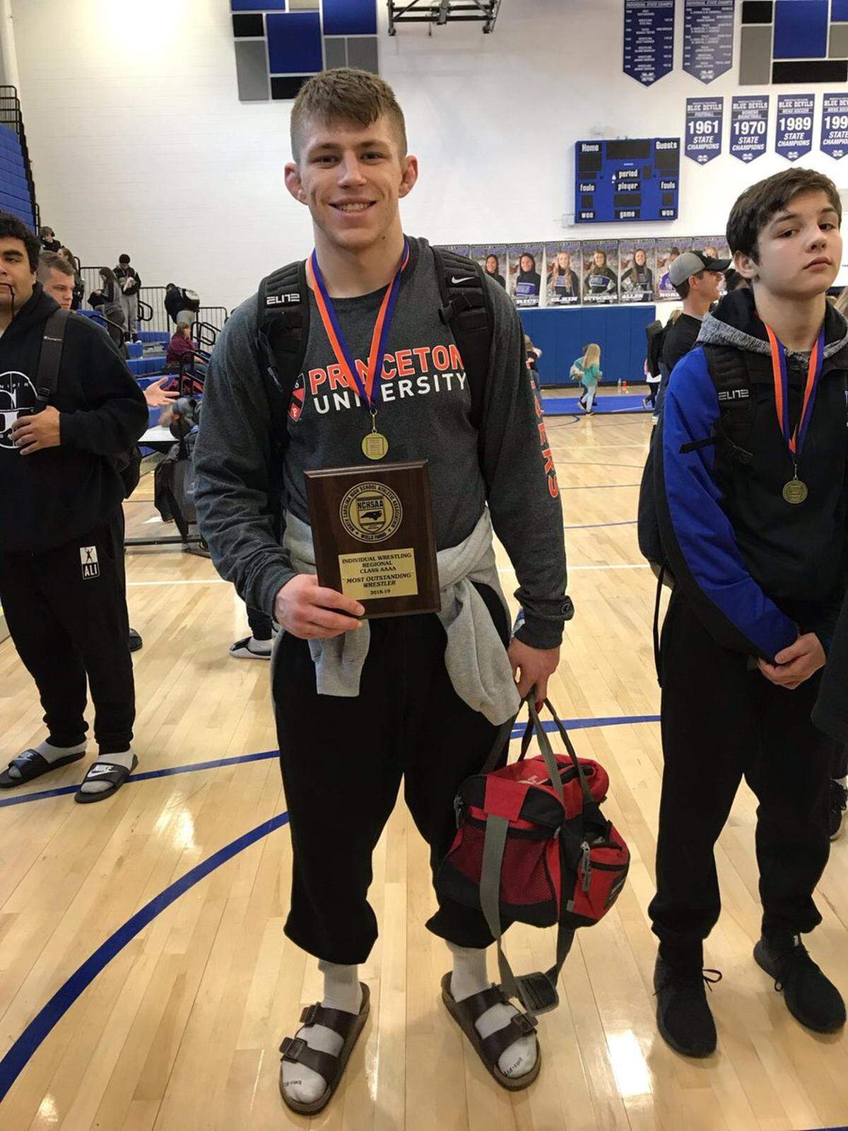 Lake Norman wrestler Nathan Dugan
