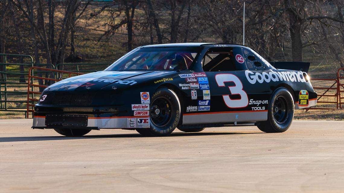 NASCAR legend Dale Earnhardt Sr. clinched his seventh NASCAR Cup series championship in what Mecum Auctions says is this 1994 No. 3 Goodwrench Chevy Lumina. The car went up for auction in Glendale, Ariz., on Saturday, March 16, 2019.