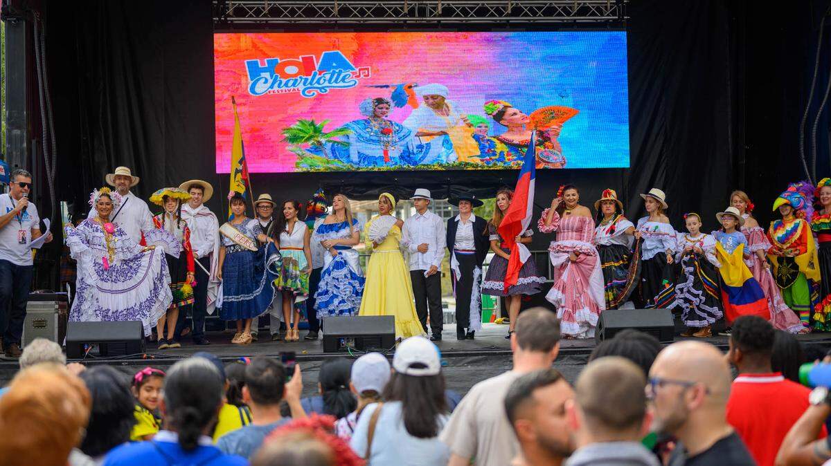The Hola Charlotte Festival celebrates Latino culture and features performances by several local Latino artists.