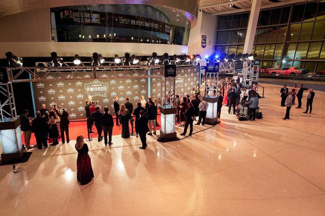 Nov 22, 2024; Charlotte, NC, USA; Red Carpet during the NASCAR Awards Banquet at Charlotte Convention Center.
