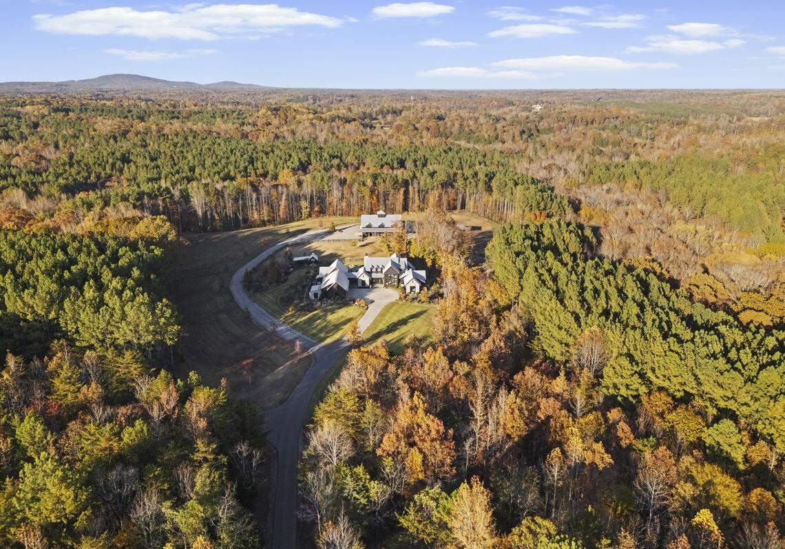 An aerial view of Adam Hayes’ 100-acre home. Hayes’, the longtime caddie of pro golfer Jon Rahm is selling his home in Lincoln County for $14 million. It’s the highest-priced residential property in the county’s history.