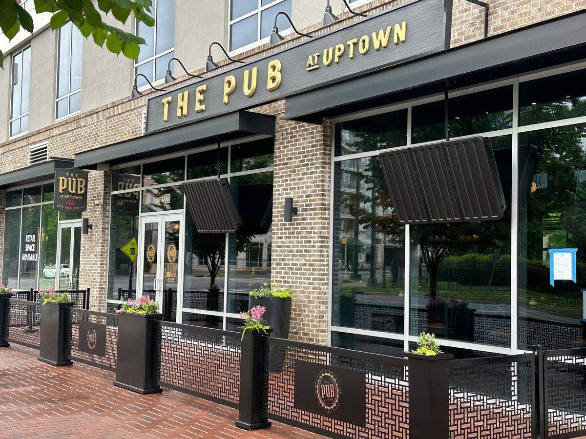 The Pub at Uptown is located at 500 W. Trade St., Suite 104.