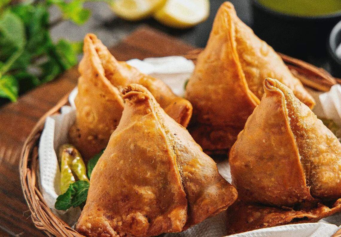 Krazy Curry’s vegetable samosas.