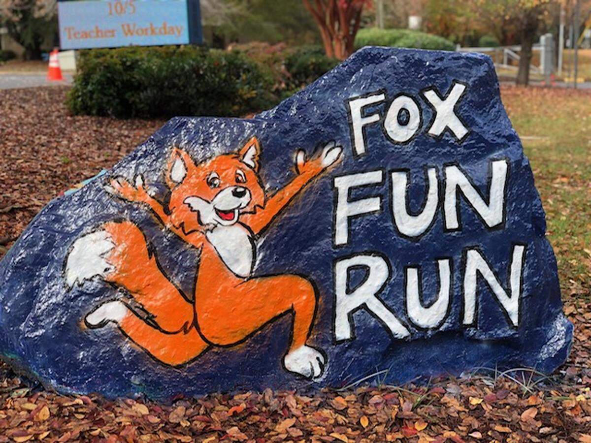 Huntingtowne Farms Elementary’s “rock”