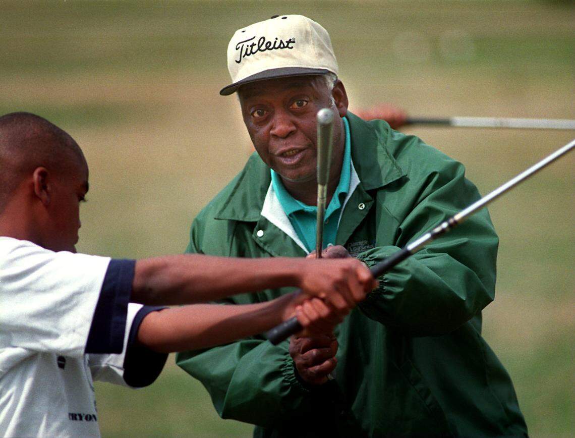 James Black, photographed at Sunset Hills Golf Course in Charlotte in 1997.