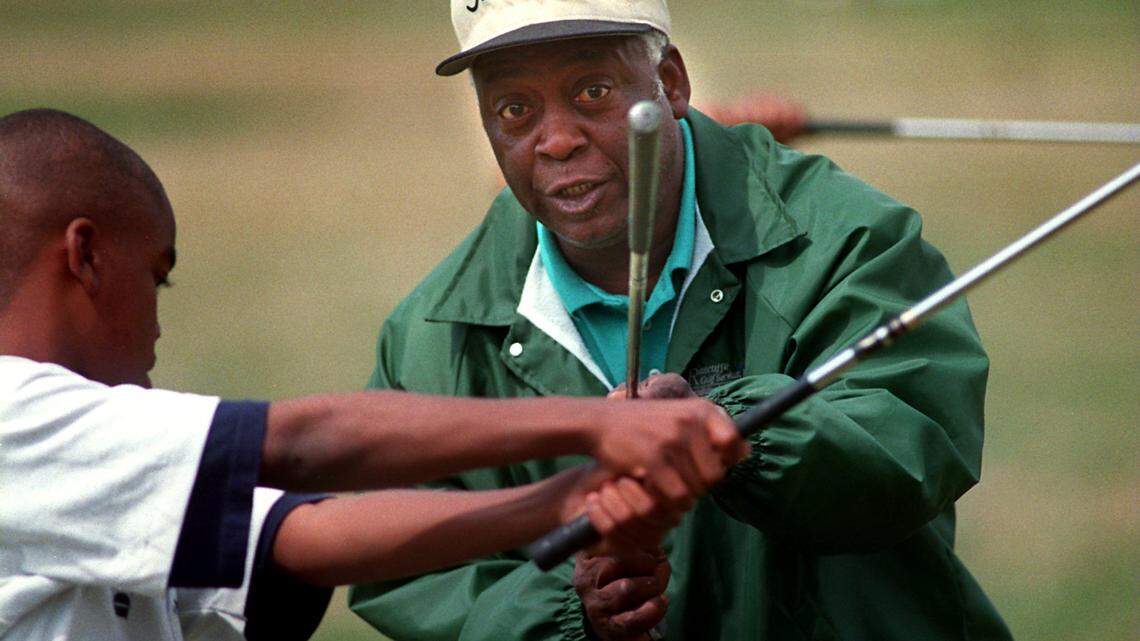 James Black, photographed at Sunset Hills Golf Course in Charlotte in 1997.