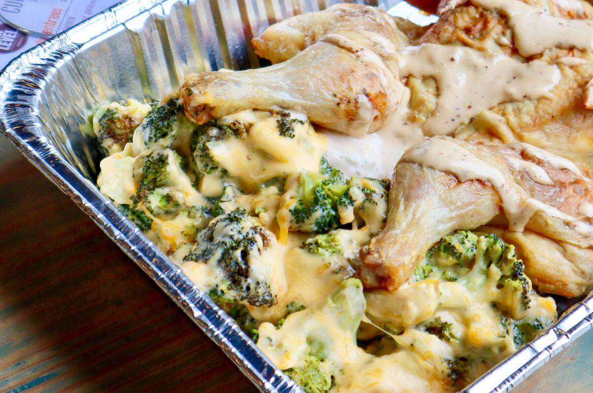 Sea Level NC is offering delivery of $40 family dinners feeding 4-5 to select neighborhoods surrounding and including Uptown. This week’s menu includes roasted whole chicken, with garlic mashed potatoes and cheesy broccoli.