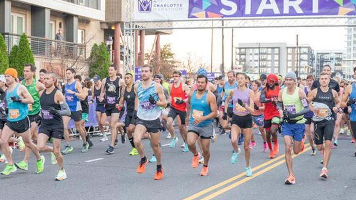 Participants in the 2022 Novant Health Charlotte Marathon. 