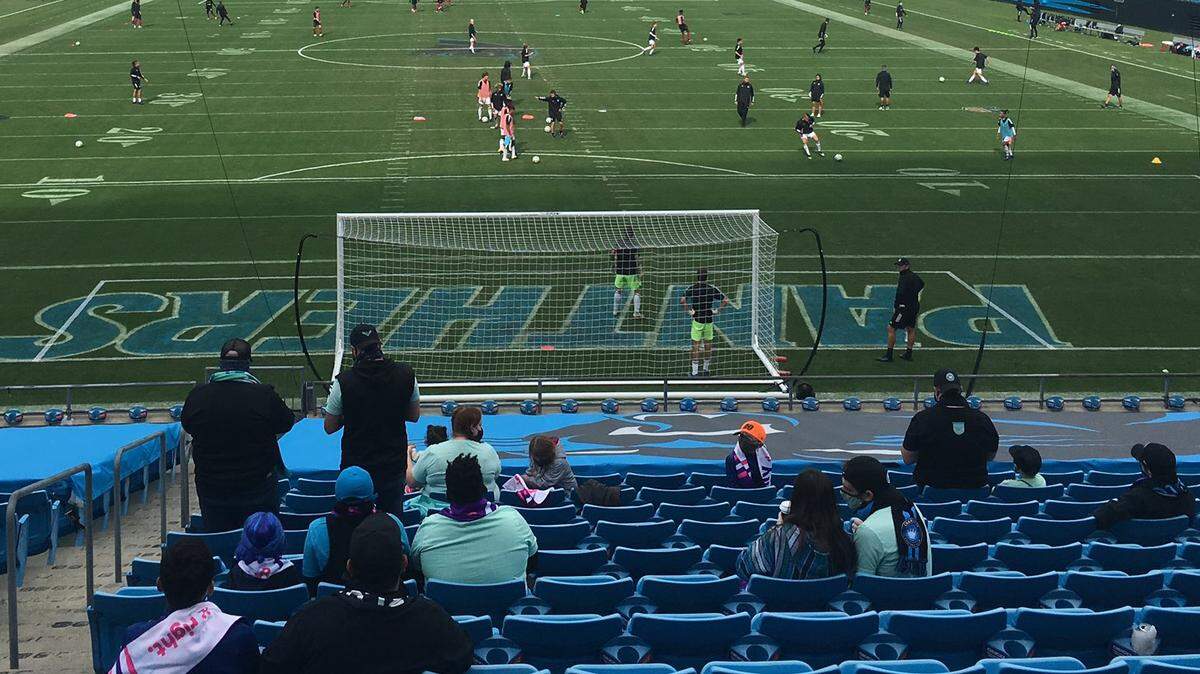 Bank of America Stadium, pictured here hosting Charlotte FC’s U17 and U15 academy teams versus Atlanta in November, will host the Charlotte FC MLS club beginning next year. The club released its pricing structure for season tickets earlier this month and has fans concerned.