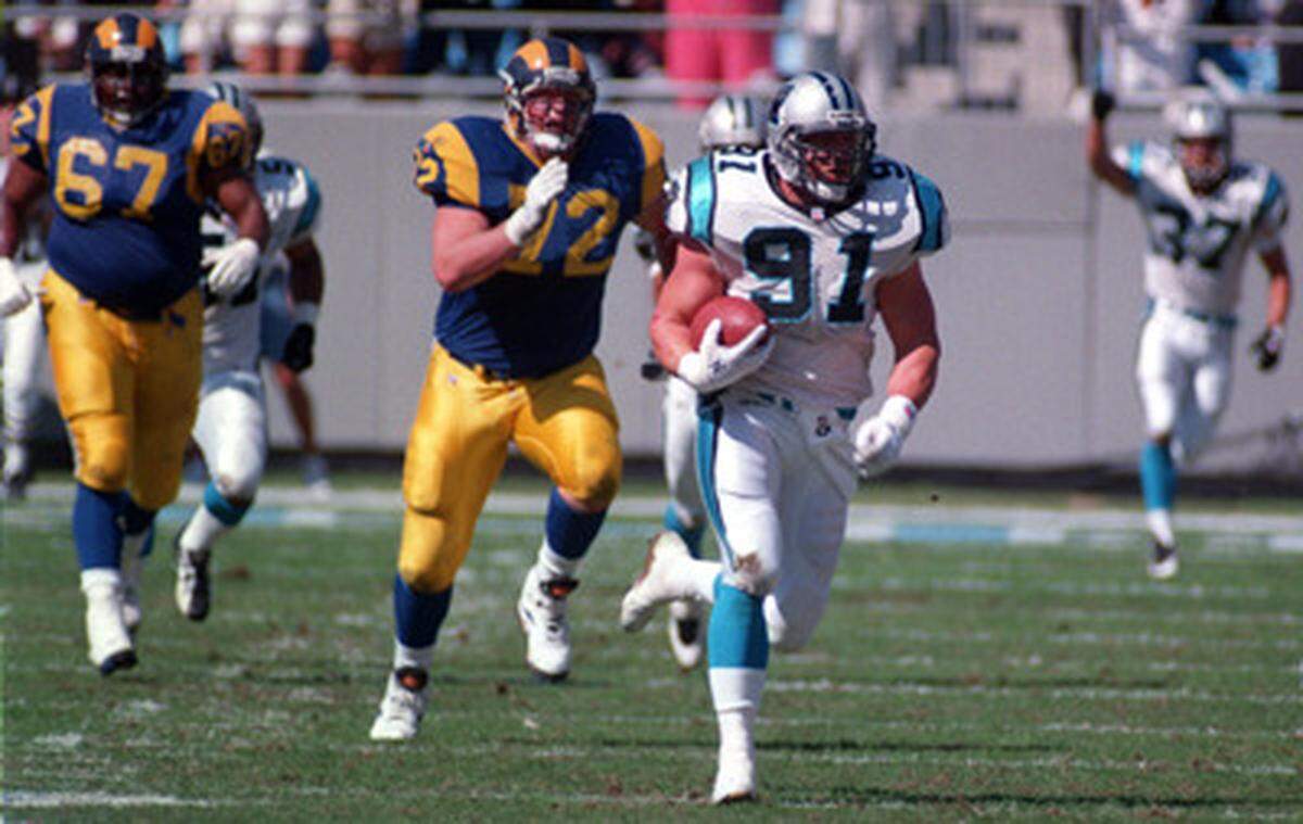 Kevin Greene said of hs 66-yard fumble return against the St. Louis Rams in 1996: “ Toward the end, I literally stopped breathing. I was straining with every muscle in my body.”