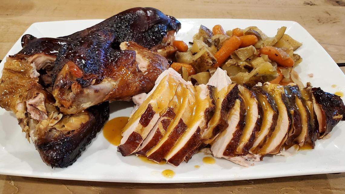 Chef Robert “Ernie” Alder’s Grilled Turkey in Seasonal Brine.