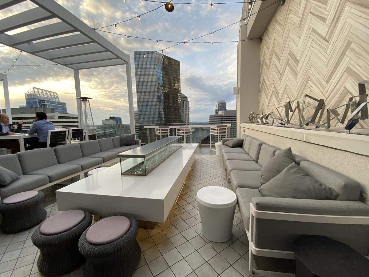 Take in the sweeping views at Nuvole Rooftop TwentyTwo.